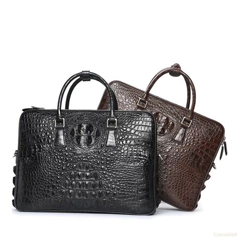 crocodile laptop bag etsy